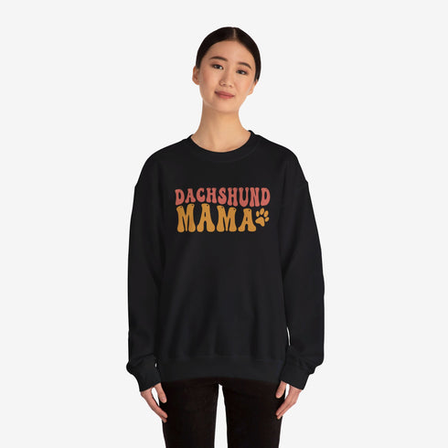 Dachshund Sweatshirt for Women - Dachshund Mom Crew Sweatshirt